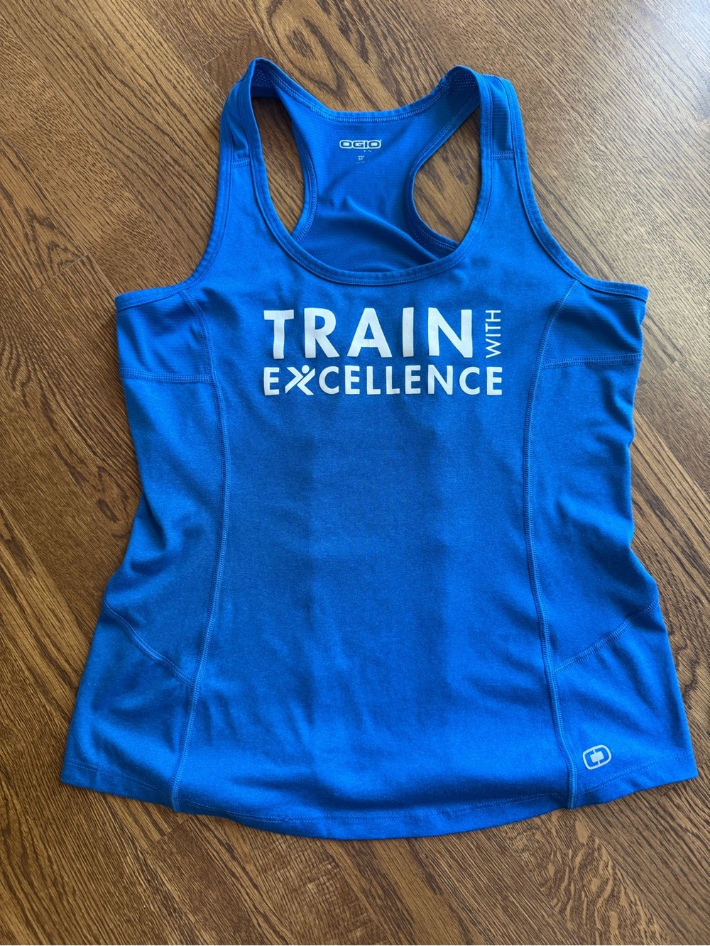 OGIO Women's Blue 'Train with Excellence' Racerback Tank
